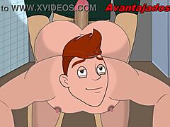 Cartoon-Gay-Perversling aus dem Wald, oops