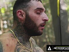 Yo, heteroflexible buds Skyy Knox and Tony Dangelo make excuses to jerk off and try anal on this camping trip! 🏕️