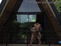 Аз и Yuri Diaz наемаме шале за див секс навън