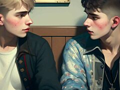 Прямые твинки экспериментируют с минетами в истории общежития