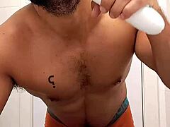 Do you want a monster cock blowjob while I shave?