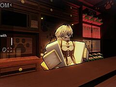 Maksan söpölle femboy-bariistalle spermallani