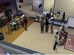 Sims 4 bögar husfest med polare