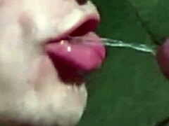 I gulp shemale cum and piss in bukkake blowbang frenzy 😩💦