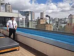 Yuri gaucho seguranca dotadao fodendo o carinha da piscina